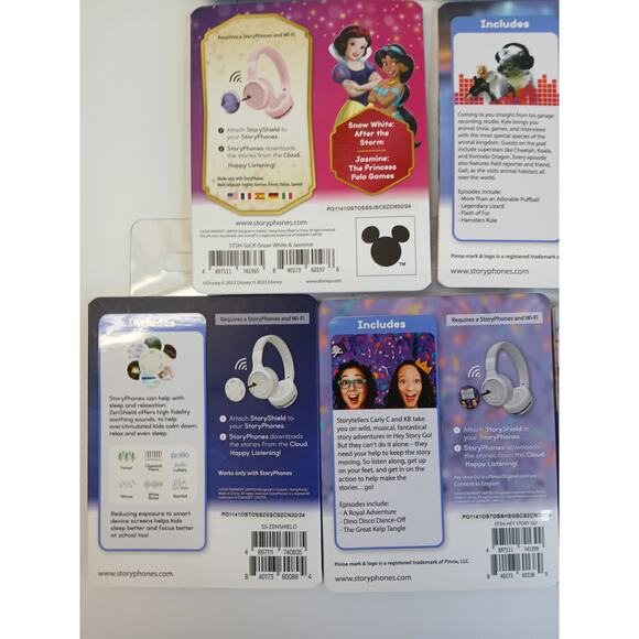 StoryPhones 10 PACK NEW Story Shields Disc Disney Headphones Storytelling SEALED - Picture 8 of 9